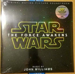 Star Wars The Force Awakens [2 Vinyl Lp] 3d Hologram 180g John Williams
