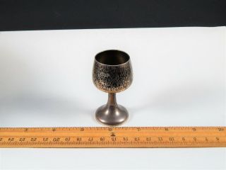 Small English Arts Crafts Sterling Silver Goblet Henry Hodson Plante London