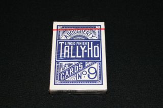1 Blue Tally Ho Circle Back Blue Seal Playing Cards Ohio Made Rare