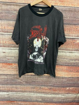 Vtg 1993 Death Individual Thought Patterns Shirt Size Large Usa T’s Rock Concert