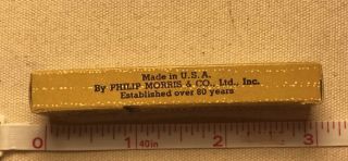 US Made Philip Morris Cigarettes WWII/1940’s Sample 2 - Pack Unissued Box 2