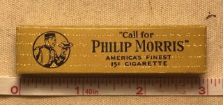 US Made Philip Morris Cigarettes WWII/1940’s Sample 2 - Pack Unissued Box 3