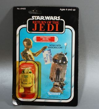 Vintage Star Wars R2 - D2 With Sensorscope Action Figure 77 Back Kenner Moc Rotj