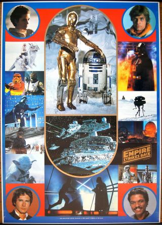 Large - A1 George Lucas Empire Strikes Back Japanese Toho Theater Poster