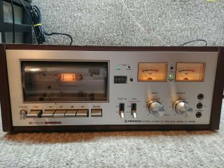 Serviced Vintage Pioneer Ct - F6262 Stereo Cassette Deck With Demo Video
