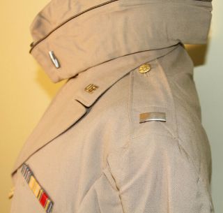 Wwii U.  S.  Army Officers Summer Dress Uniform With Ribbons