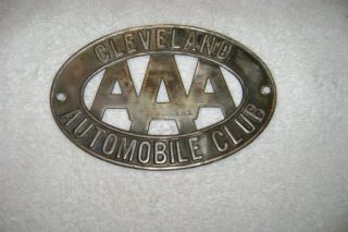 Aaa Cleveland Automobile Club License Plate Topper Sign