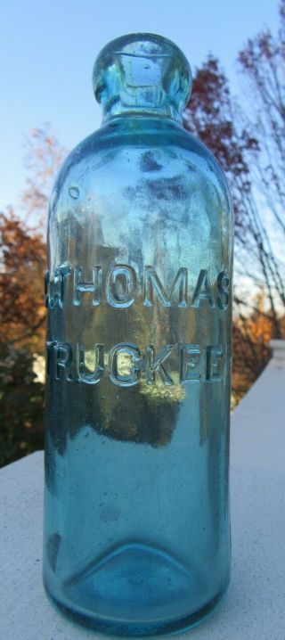 Extremely Rare Western Hutchinson Soda - C.  Thomas,  Truckee (cal. )