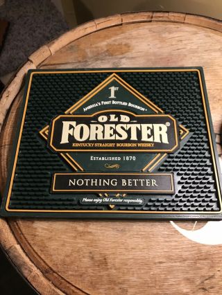 Classic Old Forester Kentucky Bourbon Whisky Large Bar Mat 11 - 3/4 " X 9 - 3/4 "