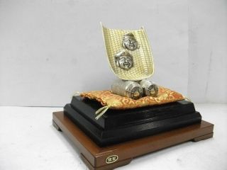 The decoration of Ebisu and the god of wealth of the pure silver.  ＃84g/ 2.  96oz. 3