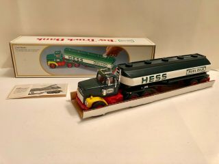 1984 Hess Fuel Oil Tanker With Bank With Inserts