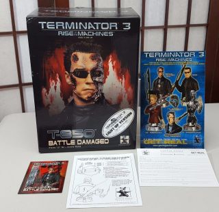GENTLE GIANT TERMINATOR 3 RISE OF THE MACHINES BATTLE T - 850 BUST Light 3