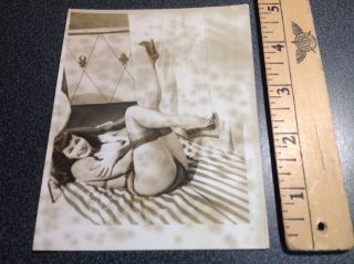 3421 Photo Bettie Page 4x5 Pin Up Queen Lingerie Non Nude