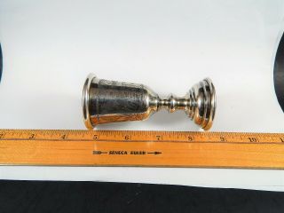 Antique 19th Century Russian 84 Silver Judaica Kiddush Cup 52 Grams 2
