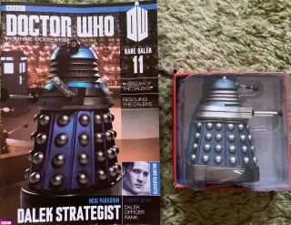 Doctor Who Eaglemoss Figurine Rare Paradigm Blue Dalek Strategist No 11 Sd12