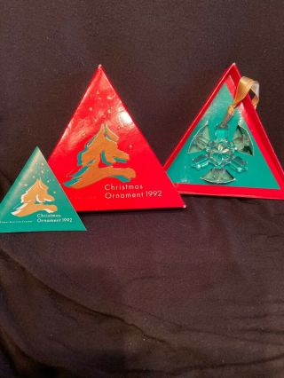 Swarovski 1992 Large Annual Edition Christmas Ornament - Rare