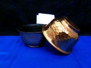 ANTIQUE AUTOMATIC RICE BOWLS ROYDON HAMMERED COPPER MAGIC RARE COLLECTIBLE 2
