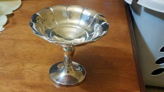 Vintage Cheshire Silver Plate 87 Candy Dish Silverplate 5.  5 " Wide 4.  5 " Tall