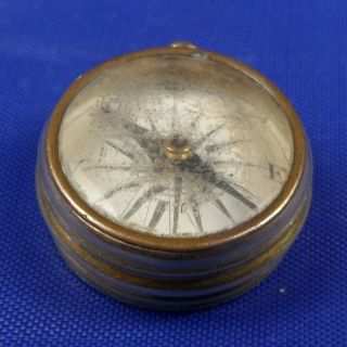 Stunning Antique 9ct Gold Cased Compass Charm Fob