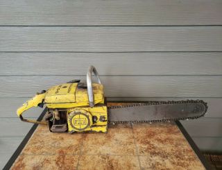 Vintage Mcculloch Mac 10 - 10 Chainsaw With 16 " Bar From Canada