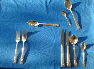 Full Set And More Of Oneida Community Silver Plated Cutlery,  Hampton Court Design 2