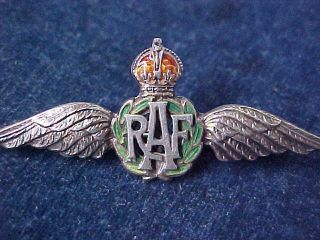 Orig WW2 RAF Sweetheart Pilots Wing 