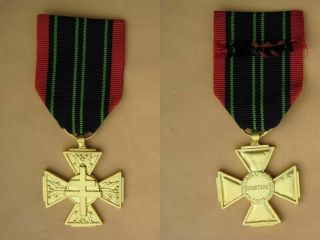 France French Ww2 Military Medal Cross Of The Voluntary Combatant Of Resistance