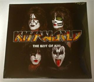 Kiss Kissworld - The Best Of Kiss 2 Lp Red,  Yellow & Orange Colored Vinyl