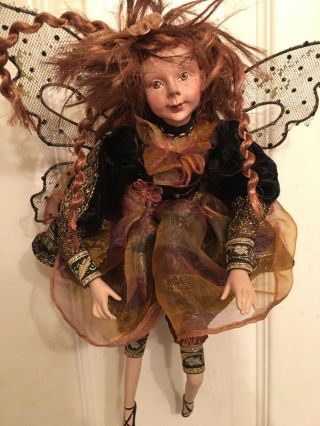 Lovely Cute Fairy Doll Porcelain Home Decor Out Of Box 15” Tall