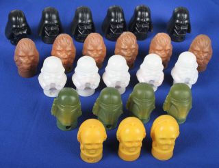 1980 Topps Star Wars Empire Strikes Back candy heads w/ display box Darth Vader 2