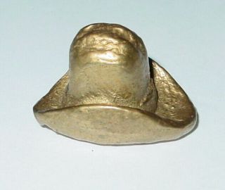 Vintage Brass Cowboy Hat 1.  25 