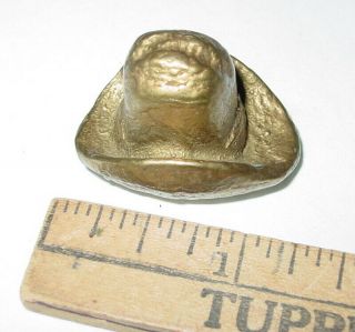 Vintage Brass Cowboy Hat 1.  25 