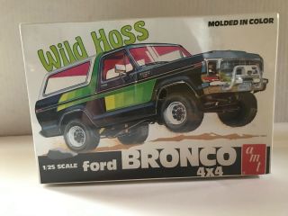 Vintage Amt 1/25 Scale Wild Hoss Ford Bronco 4 X 4 Model Kit