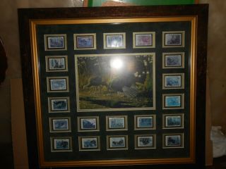 Wild Turkey Federation Framed Stamp Display 1984 - 2004
