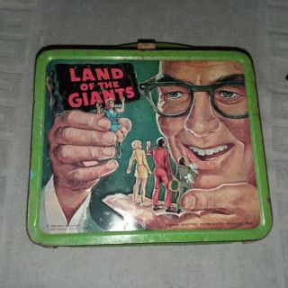 Vintage 1968 Aladdin Land Of The Giants Metal Lunchbox No Thermos