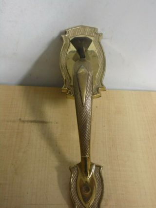 Vintage Ornate Brass Door Handle - Thumb Latch Estate Find