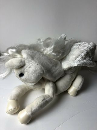 Folkmanis Puppet 18” Pegasus Horse Wings Plush Toy Folktails Blue Eyes Flaw