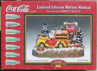 Limited Edition Coca Cola Motion Musical Emmett Kelly 