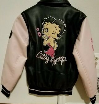 Betty Boop Jacket Black Pink Women 