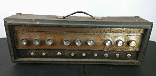 Vintage 1484 Sears Silvertone Twin Twelve Amplifier Retro Matching Cabinet