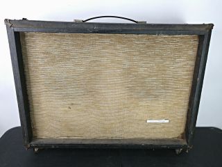 Vintage 1484 Sears Silvertone Twin Twelve Amplifier Retro Matching Cabinet 2