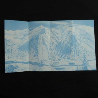 Alta Ski Lodge Utah Pamphlet And Trail Map Vtg 1950 