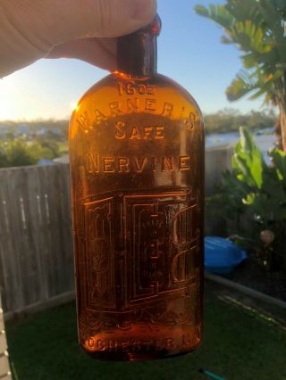 Warners Safe Cure 16 Oz Nervine Bottle