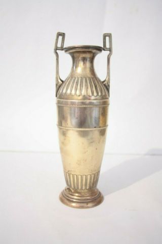 Art Nouveau Copper Brass Vase hippy Bronze patina vintage 20s 30s arts and craft 2