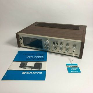 Vintage Sanyo Dcx 3000k 4 Channel Quad Quadraphonic Amplifier Receiver