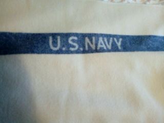 Ww2 Us Navy Medical Department Wool Blanket
