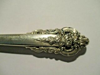 4 Wallace Grande Baroque Sterling Silver Dinner Knife Knives 8 7/8 "