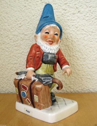 Goebel Co - Boy Figurine Rudy The World Traveler Tmk6 Gnome Germany Retired