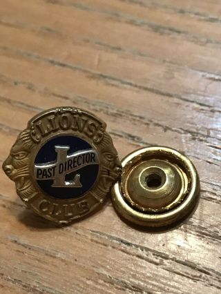 Lions Club International Pins: 10 K Solid Gold Lions Past Director Pin