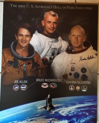 Astronaut Signed 2005 U.  S.  Astronaut Hall Of Fame Induction Poster